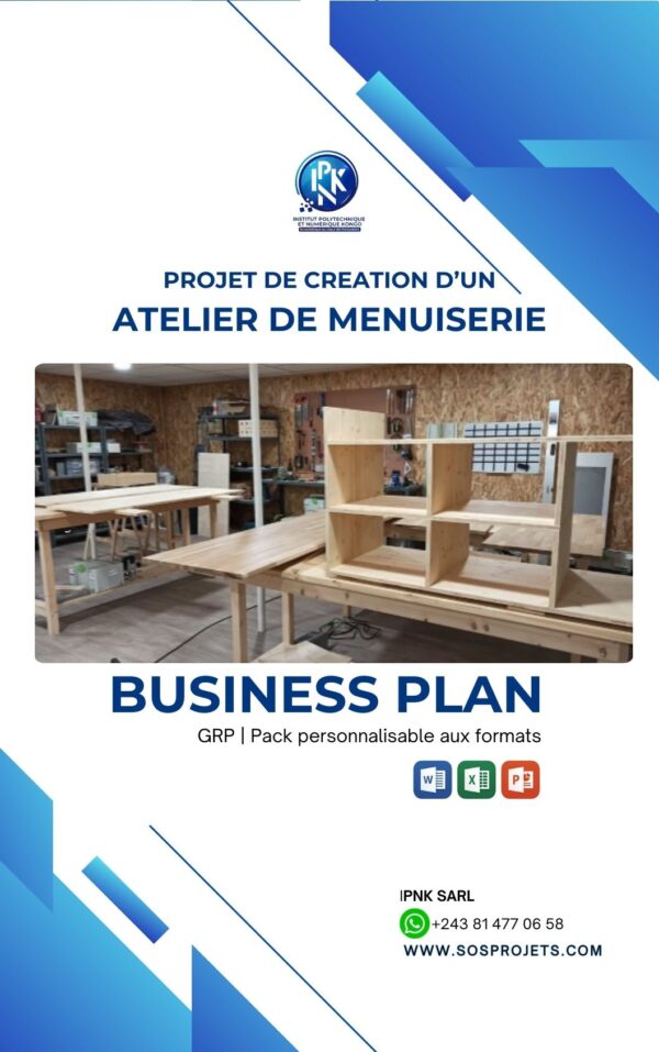 Business plan - Projet de création d'un atelier de menuiserie