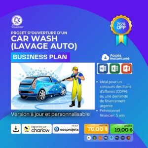 Business plan - Ouverture d'un CAR WASH