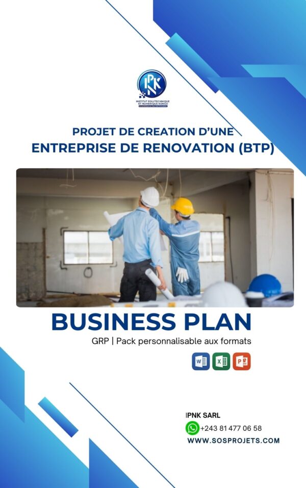 Business plan - Entreprise de rénovation