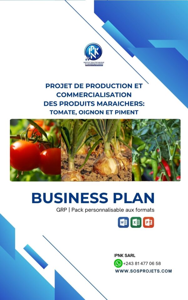 Business plan - Projet maraîcher: tomate, oignon et piment
